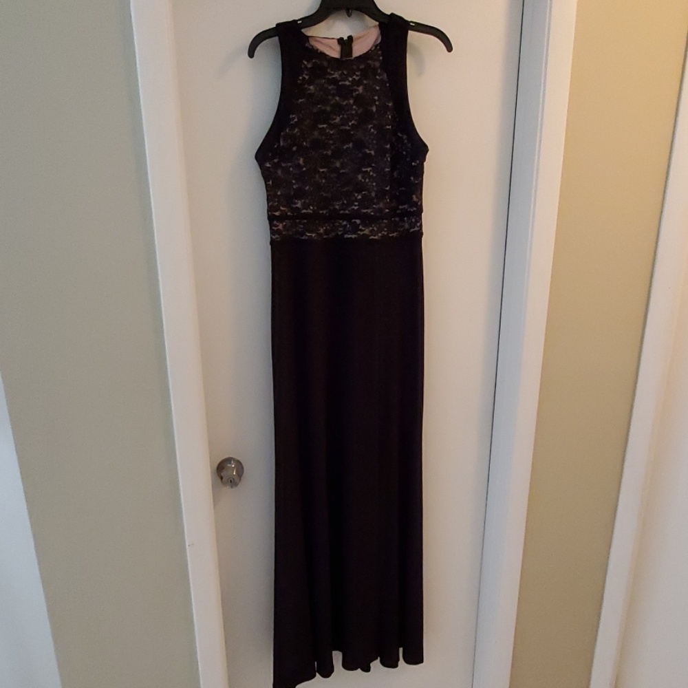 Black gown with detail